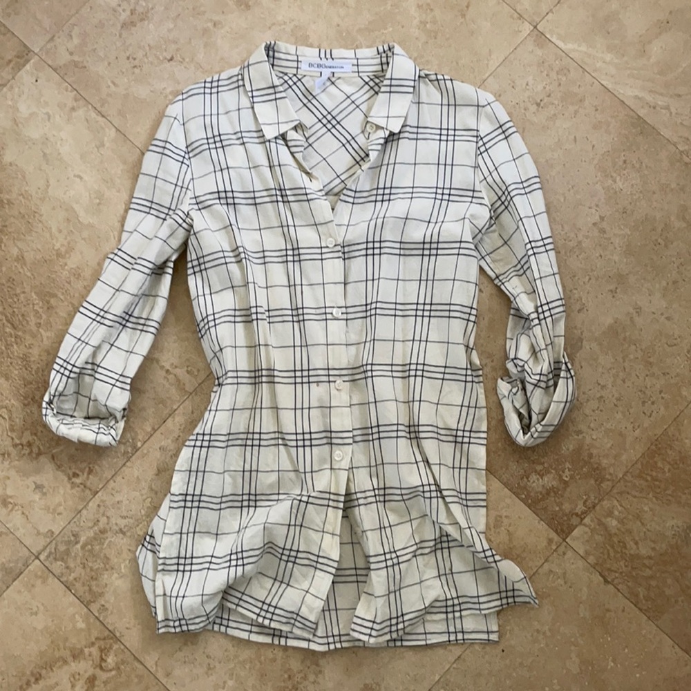 White and black flannel